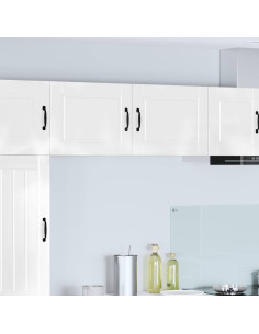 Mobile da cucina con porta 2 pcs Bianco Lucido 50 x 31 x 40 cm