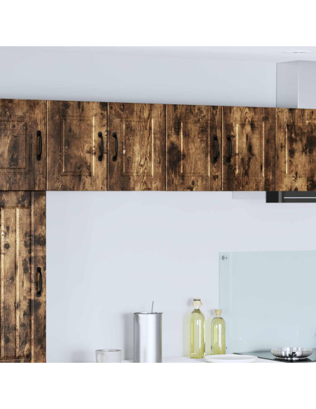 Mobile da cucina con porta 2 pcs Rovere fumé 60 x 31 x 40 cm