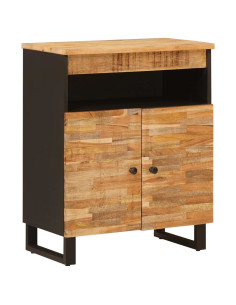 Mobile laterale Marrone 60 x 33 x 75 cm Legno di mango massello