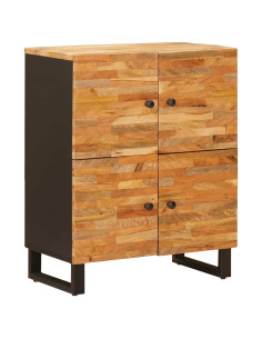 Mobile laterale Marrone 60 x 33 x 75 cm Legno di mango massello
