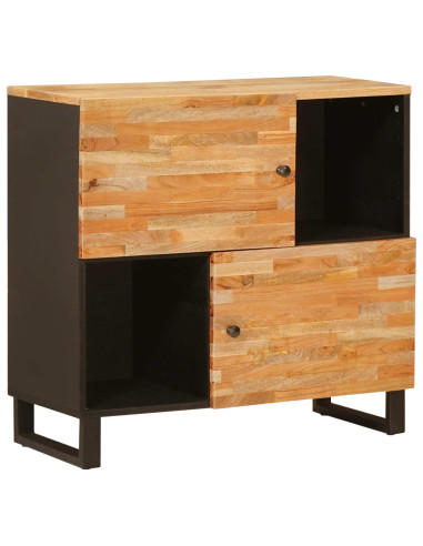 Mobile laterale Marrone 80 x 33 x 75 cm Legno di mango massello