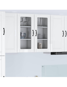 Mobile da cucina con lo scaffale Bianco Lucido 40 x 31 x 80 cm