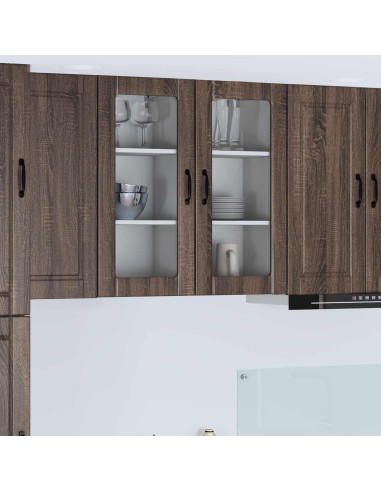 Mobile da cucina con lo scaffale Rovere Marrone 40 x 31 x 80 cm