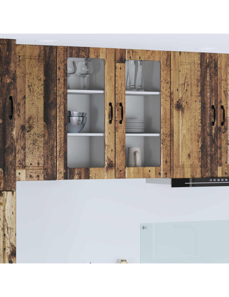 Mobile da cucina con lo scaffale Legno vecchio 40 x 31 x 80 cm