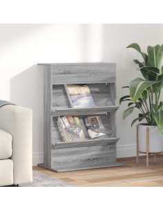 Scaffale per riviste Grigio Sonoma 70 x 41 x 96 cm