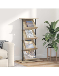 Scaffale per riviste Rovere Sonoma 68 x 40 x 123.5 cm