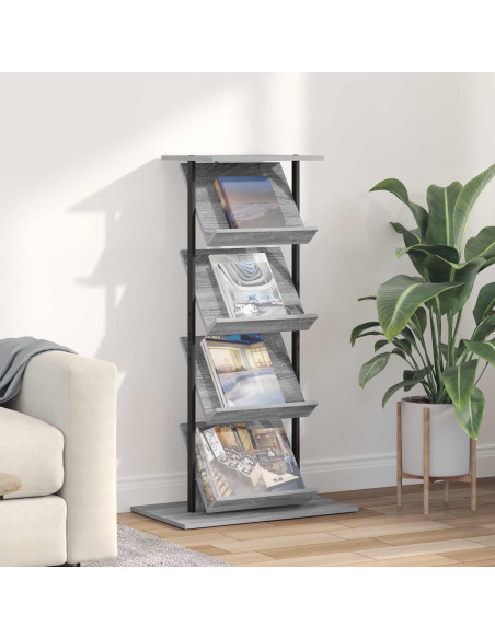 Scaffale per riviste Grigio Sonoma 68 x 40 x 123.5 cm