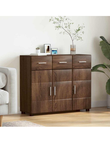 Credenza Rovere Marrone 88,5 x 30,5 x 73 cm Legno multistrato