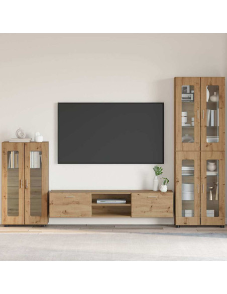 Credenza con lo scaffale Rovere artigianale 55,5 x 29 x 103 cm