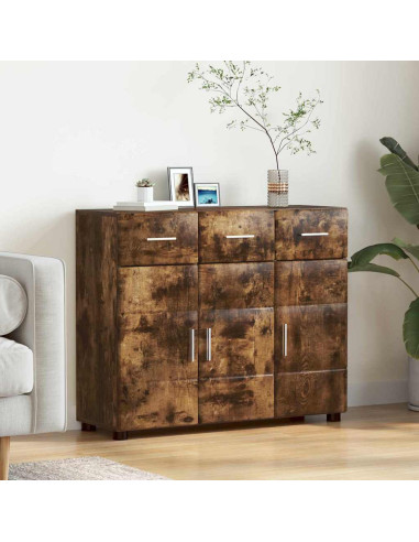 Credenza Rovere fumé 88,5 x 30,5 x 73 cm Legno multistrato