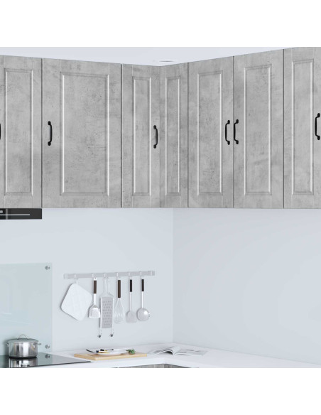 Mobile da cucina con lo scaffale Grigio cemento 57 x 57 x 80 cm