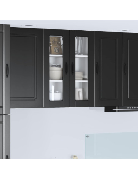 Mobile da cucina Nero 60 x 31 x 80 cm Legno multistrato