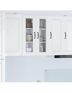 Mobile da cucina con lo scaffale Bianco Lucido 60 x 31 x 80 cm