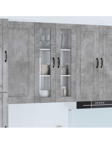 Mobile da cucina con porta Grigio cemento 60 x 31 x 100 cm