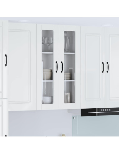 Mobile da cucina con lo scaffale Bianco Lucido 60 x 31 x 100 cm