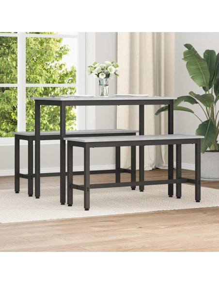 Panchina da pranzo Grigio Sonoma 100 x 32,5 x 48,5 cm