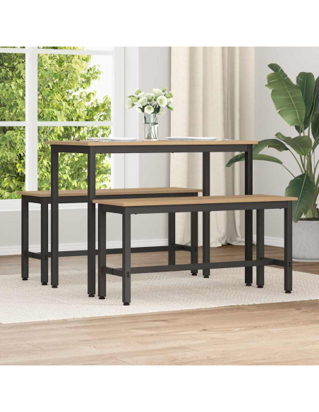 Panchina da pranzo Rovere artigianale 100 x 32,5 x 48,5 cm