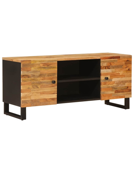 Mobile TV Marrone 105 x 33 x 46 cm Legno di mango massello
