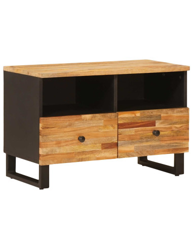 Mobile TV Marrone 70 x 33 x 46 cm Legno di mango massello