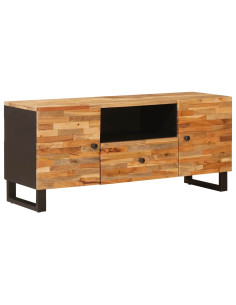 Mobile TV Marrone 105 x 33 x 46 cm Legno di mango massello