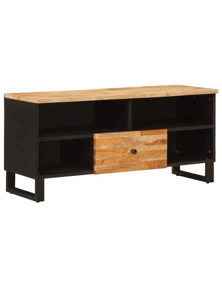 Mobile TV Marrone 100 x 33 x 46 cm Legno di mango massello