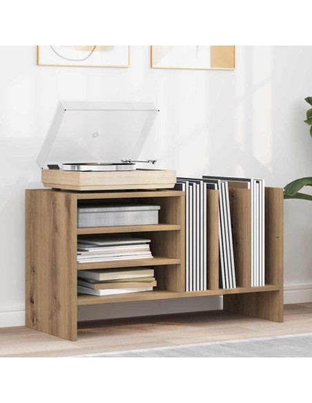 Mobile porta vinili Rovere artigianale 78.5 x 35 x 45 cm