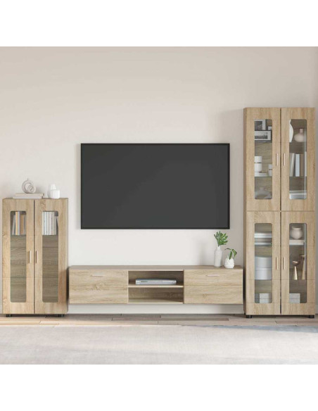 Credenza Rovere Sonoma 55,5 x 29 x 103 cm Legno multistrato