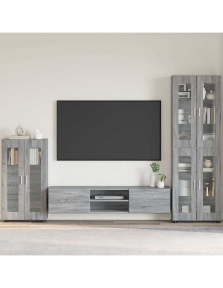 Credenza Grigio Sonoma 55,5 x 29 x 103 cm Legno multistrato