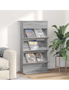 Scaffale per riviste Grigio Sonoma 70 x 41 x 126 cm