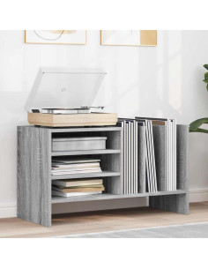 Mobile porta vinili Grigio Sonoma 78.5 x 35 x 45 cm