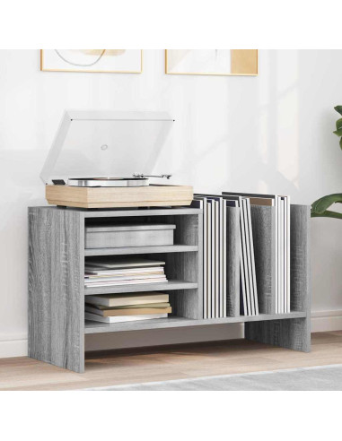 Mobile porta vinili Grigio Sonoma 78.5 x 35 x 45 cm