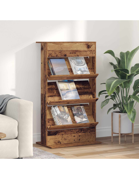 Scaffale per riviste Legno vecchio 70 x 41 x 126 cm