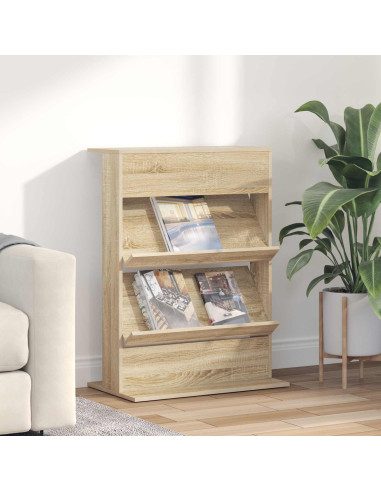 Scaffale per riviste Rovere Sonoma 70 x 41 x 96 cm