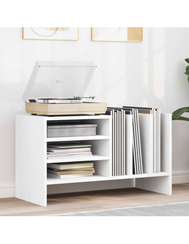 Mobile porta vinili Bianco 78.5 x 35 x 45 cm Legno multistrato