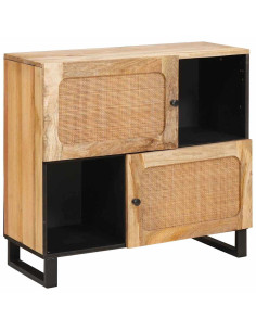 Credenza Marrone 80 x 33 x 75 cm Legno di mango massello