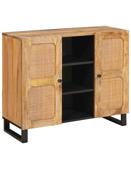 Credenza Marrone 90 x 33 x 75 cm Legno di mango massello