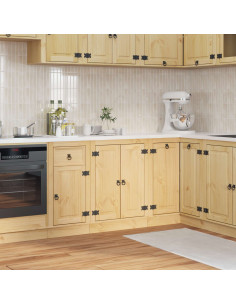 Armadietto con porta Miele 60 x 46 x 81,5 cm Pino massello