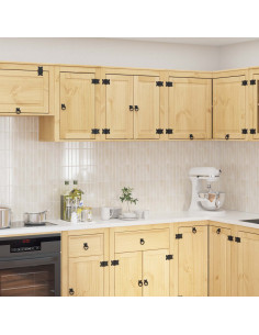 Armadietto con lo scaffale Miele 60 x 32 x 40 cm Pino massello