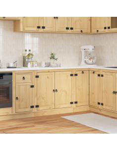 Armadietto con porta Miele 80 x 46 x 81,5 cm Pino massello