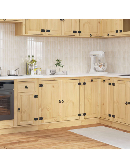 Armadietto con porta Miele 80 x 46 x 81,5 cm Pino massello
