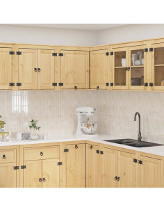 Armadietto con lo scaffale Miele 80 x 80 x 60 cm Pino massello