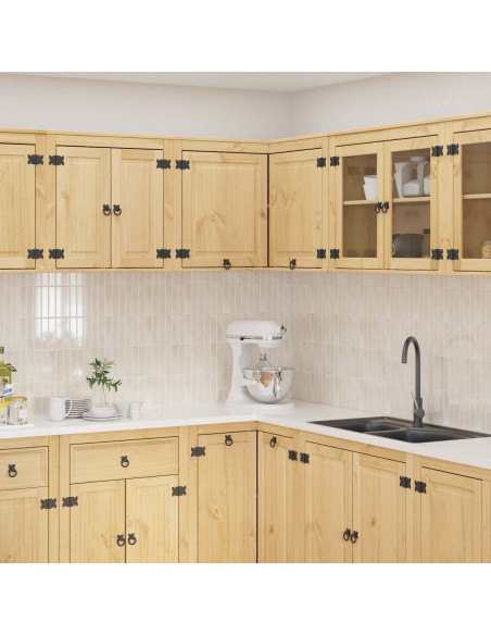 Armadietto con lo scaffale Miele 80 x 80 x 60 cm Pino massello