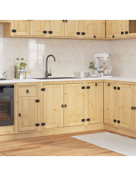 Armadietto con porta Miele 80 x 46 x 81,5 cm Pino massello