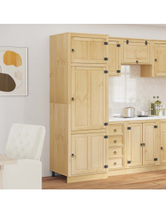 Armadietto con lo scaffale Miele 60 x 32 x 40 cm Pino massello