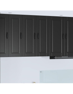 Mobile da cucina 2 pcs Nero 30 x 31 x 80 cm Legno multistrato