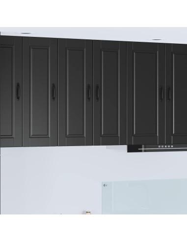 Mobile da cucina 2 pcs Nero 30 x 31 x 80 cm Legno multistrato