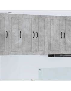 Mobile da cucina con lo scaffale Grigio cemento 30 x 31 x 80 cm