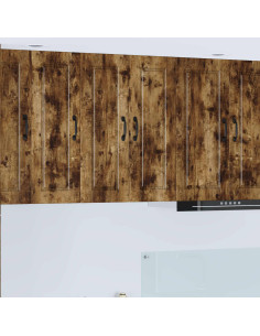 Mobile da cucina con porta 2 pcs Rovere fumé 30 x 31 x 80 cm