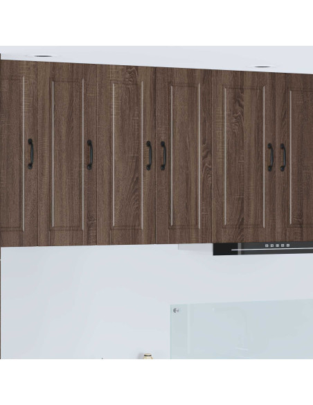 Mobile da cucina con porta 2 pcs Rovere Marrone 30 x 31 x 80 cm