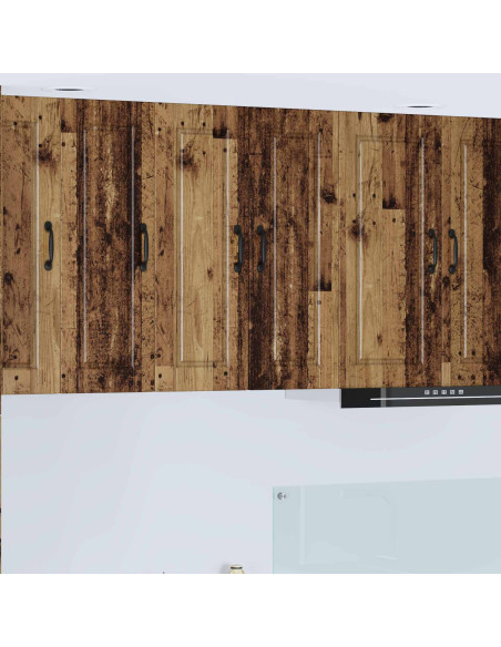 Mobile da cucina con lo scaffale Legno vecchio 30 x 31 x 80 cm